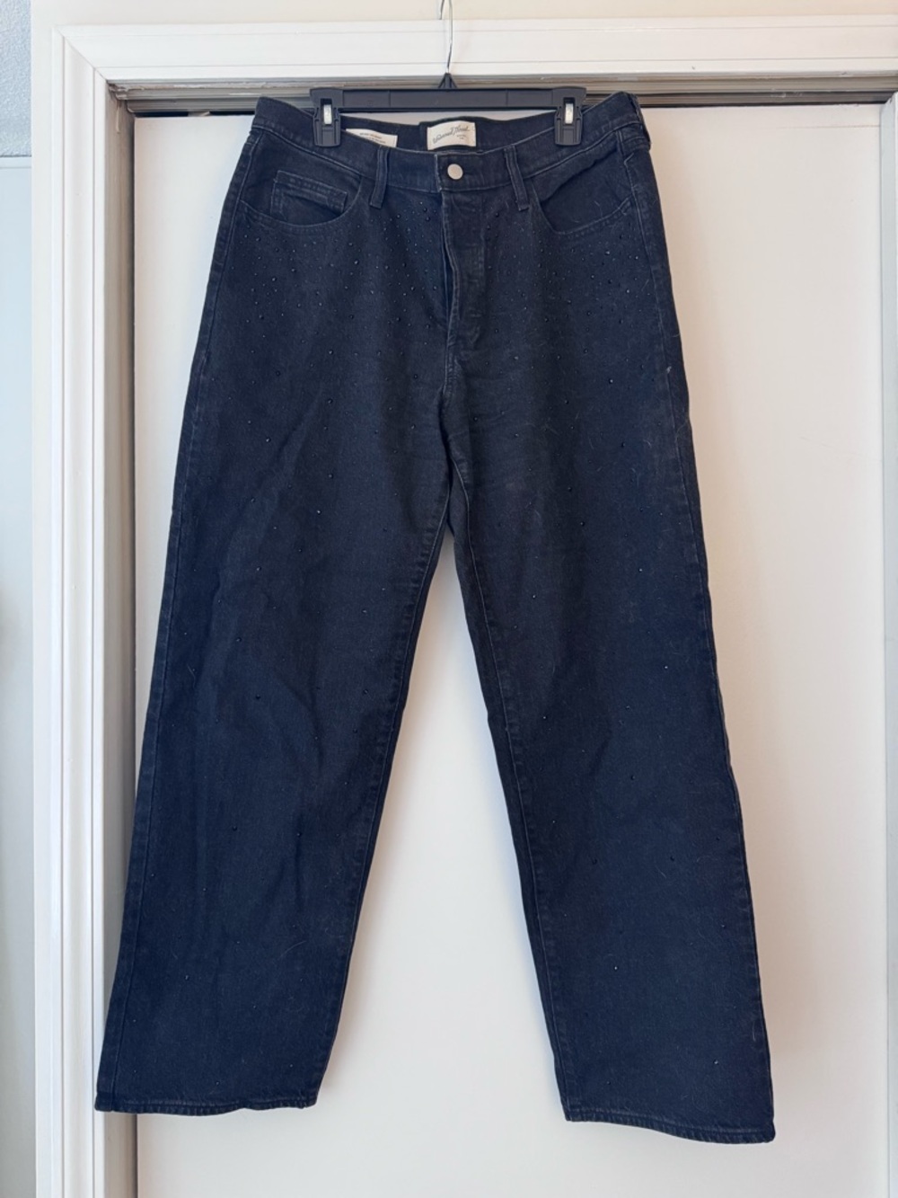 Universal Threads Embellished Wide Leg Black Jeans